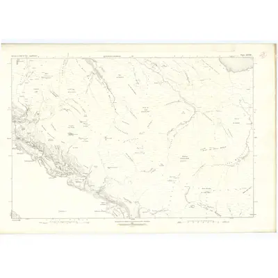 1878 Map of Argyllshire, Sheet LXVIII, 1881 Print