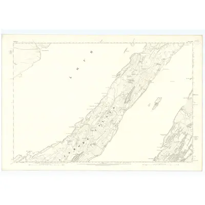 1871 Map of Argyllshire, Sheet LXXII, 1875 Print