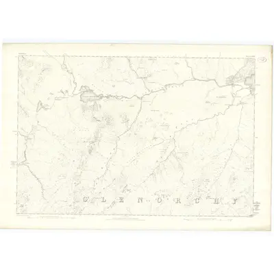 1870 Map of Argyllshire, Sheet LXXVI, 1873 Print