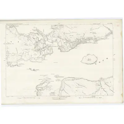 1878 Map of Argyllshire, Sheet LXXXII, 1882 Print