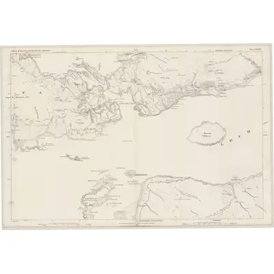 1878 Map of Argyllshire, Sheet LXXXII, 1882 Print