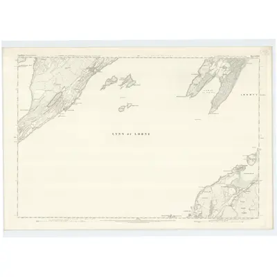 1870 Map of Argyllshire, Sheet LXXXVI, 1876 Print