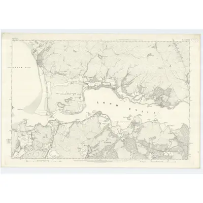 1871 Map of Argyllshire, Sheet LXXXVII, 1875 Print