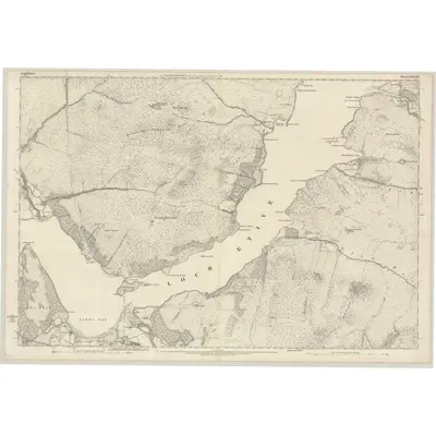 1870 Map of Argyllshire, Sheet LXXXVIII, 1875 Print