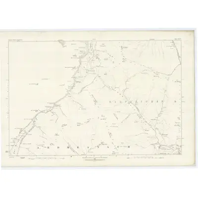 1878 Map of Argyllshire, Sheet XCIV, 1881 Print