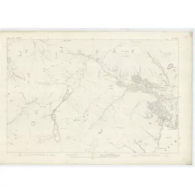1878 Map of Argyllshire, Sheet XCVI, 1879 Print