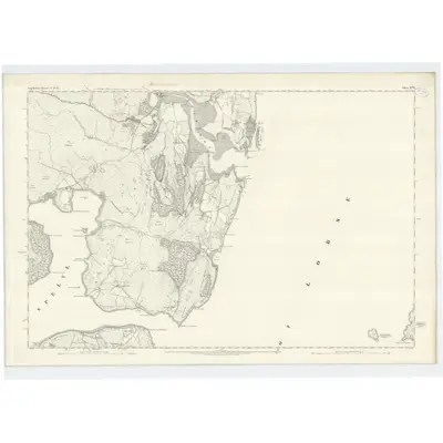 1871 Map of Argyllshire, Sheet XCVII, 1880 Print