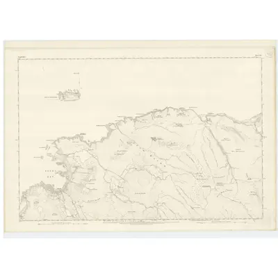 1872 Map of Argyllshire, Sheet XIV (with inset XIII), 1876 Print