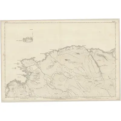 1872 Map of Argyllshire, Sheet XIV (with inset XIII), 1876 Print