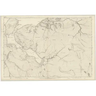 1872 Map of Argyllshire, Sheet XL, 1875 Print