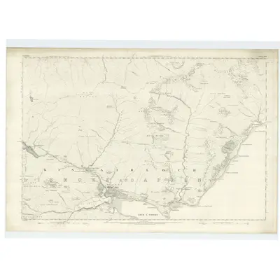 1872 Map of Argyllshire, Sheet XLII, 1875 Print