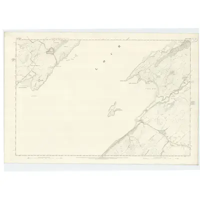 1871 Map of Argyllshire, Sheet XLIII, 1876 Print