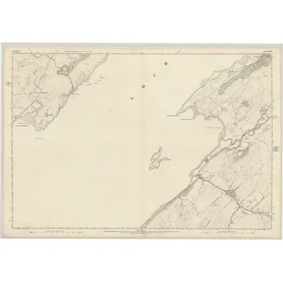 1871 Map of Argyllshire, Sheet XLIII, 1876 Print