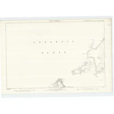 1875 Map of Argyllshire, Sheet XLIX, 1881 Print