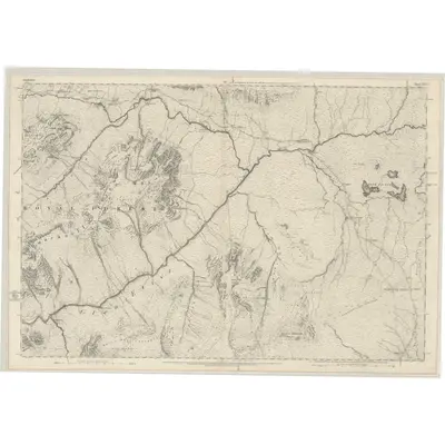1870 Map of Argyllshire, Sheet XLVI, 1874 Print