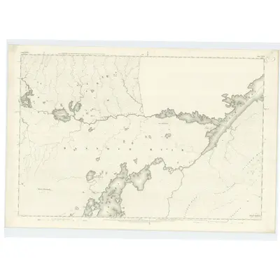 1870 Map of Argyllshire, Sheet XLVII, 1875 Print