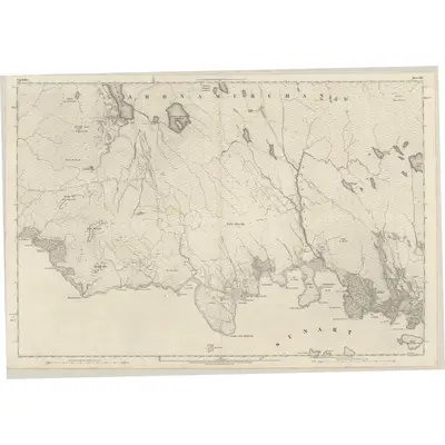 1872 Map of Argyllshire, Sheet XXV, 1875 Print