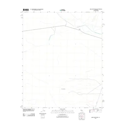 2012 Map of Arica Mountains, 2012 Print