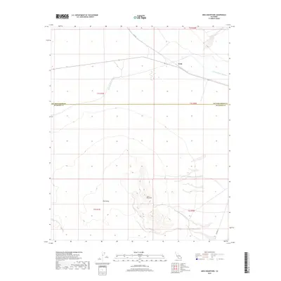 2018 Map of Arica Mountains, 2018 Print