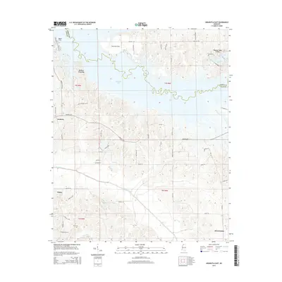 2015 Map of Arkabutla East, 2015 Print