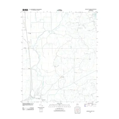 2012 Map of Arkabutla West, 2012 Print