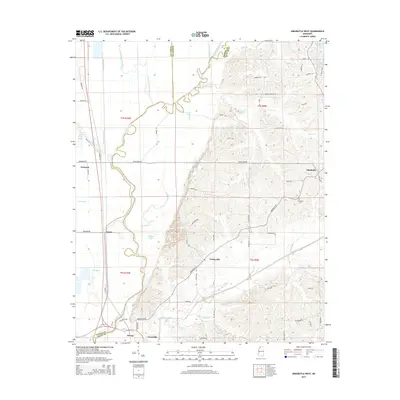 2015 Map of Arkabutla West, 2015 Print