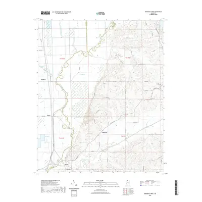 2020 Map of Arkabutla West, 2020 Print
