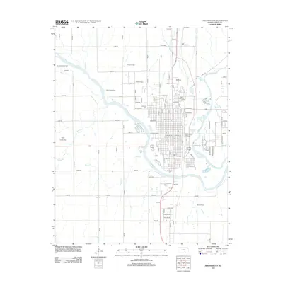 2012 Map of Arkansas City, 2012 Print