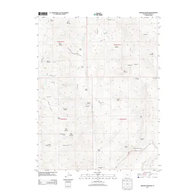 2013 Map of Arkansas Mountain, 2013 Print