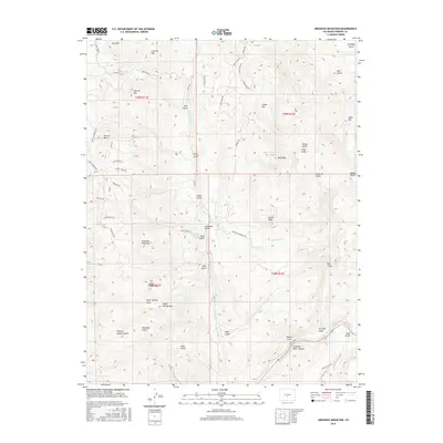 2016 Map of Arkansas Mountain, 2016 Print