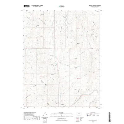 2019 Map of Arkansas Mountain, 2019 Print