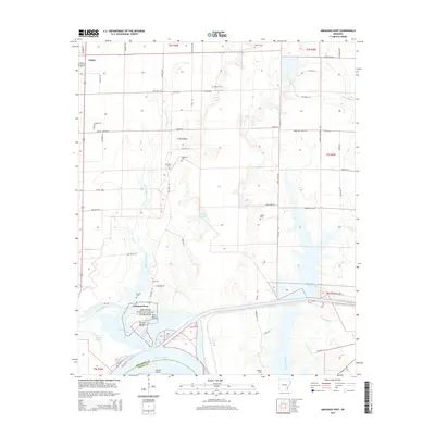 2014 Map of Arkansas Post, 2014 Print