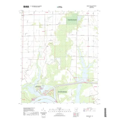 2020 Map of Arkansas Post, 2020 Print