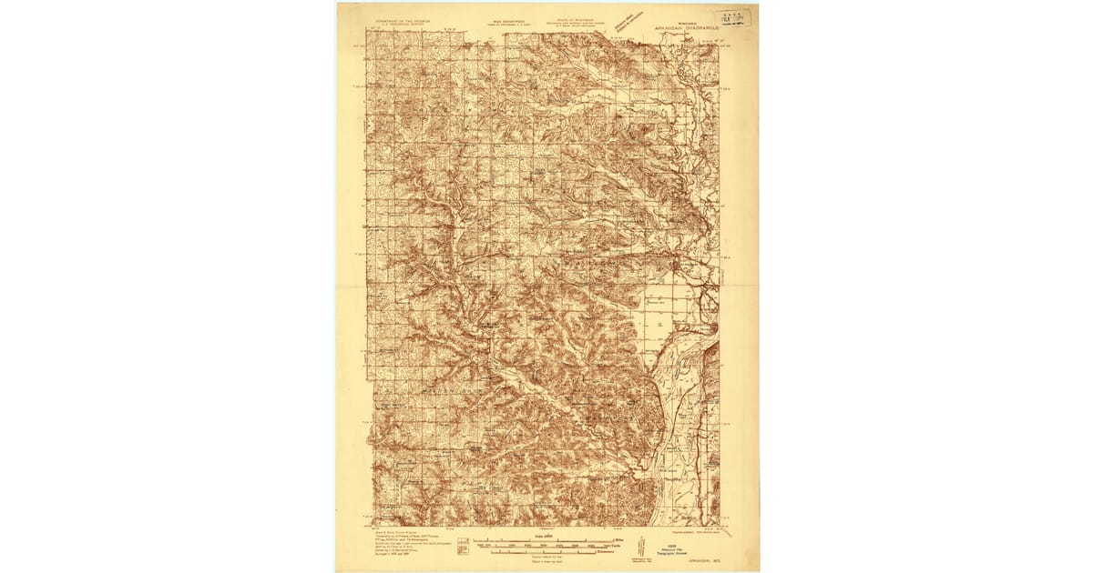 1935 Map of Arkansaw, WI — High-Res | Pastmaps