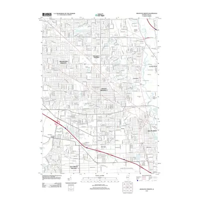 2012 Map of Arlington Heights, 2012 Print