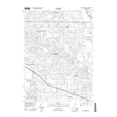 2015 Map of Arlington Heights, 2015 Print