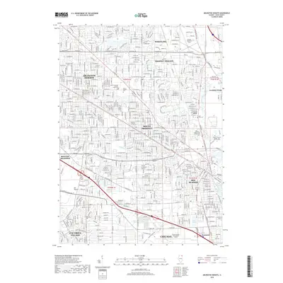 2018 Map of Arlington Heights, 2018 Print