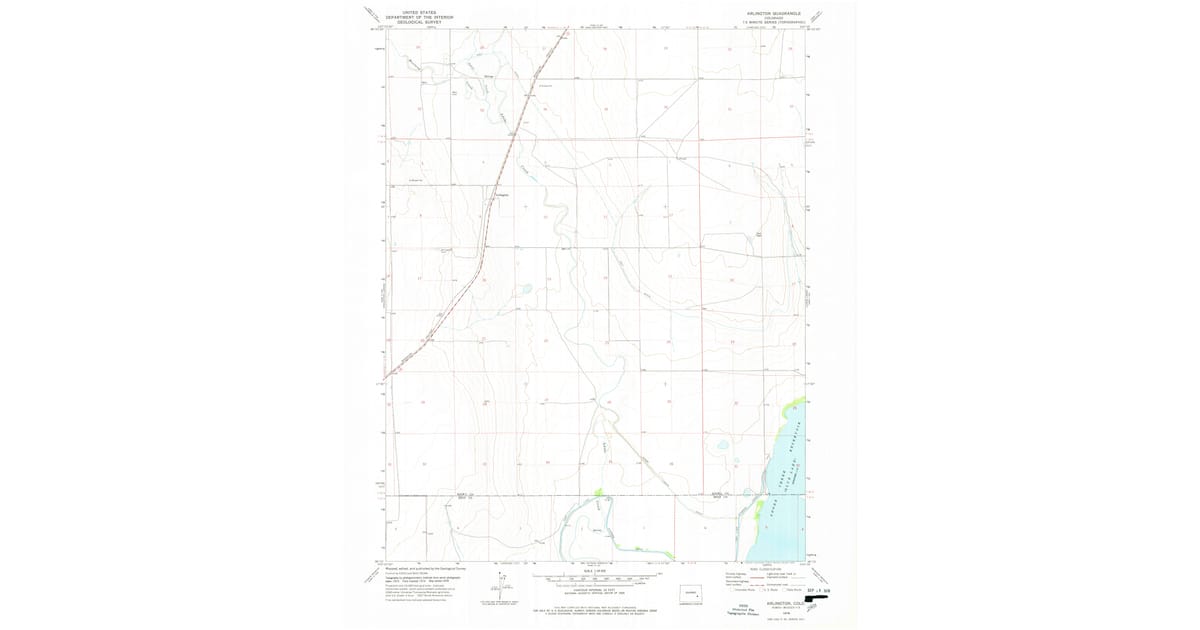 1978 Map of Arlington, Kiowa County, CO — High-Res | Pastmaps