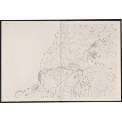 1834 Map of Armagh - Sheet 11, 1863 Print