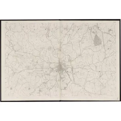 1835 Map of Armagh - Sheet 12, 1863 Print