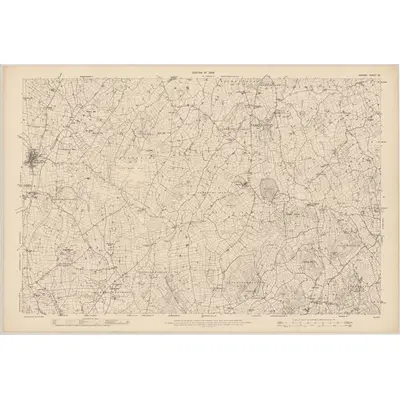 1906 Map of Armagh - Sheet 25, 1909 Print