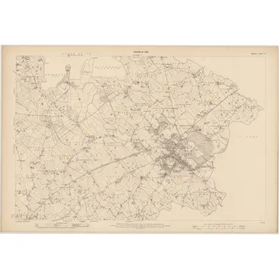 1906 Map of Armagh - Sheet 6, 1907 Print