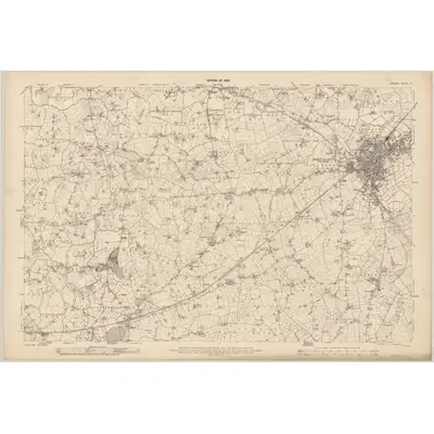 1906 Map of Armagh - Sheet 9, 1908 Print