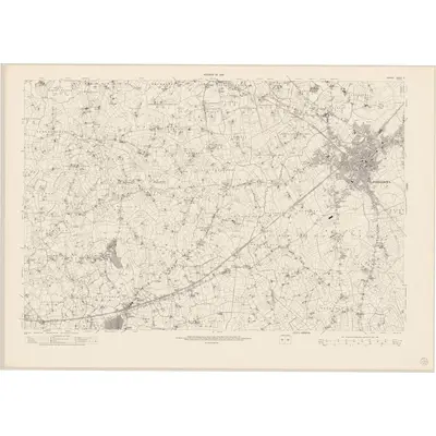 1956 Map of Armagh - Sheet 9, 1959 Print