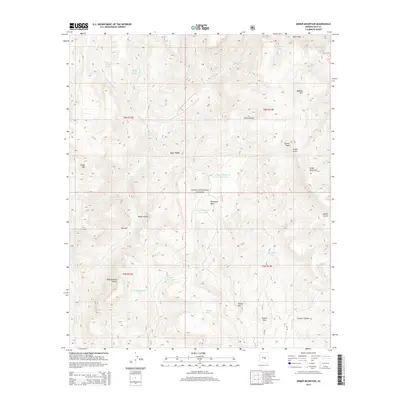 2014 Map of Armer Mountain, 2014 Print