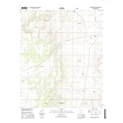 2017 Map of Armstrong Canyon, 2017 Print