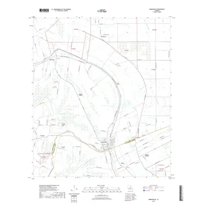 2018 Map of Arnaudville, 2018 Print
