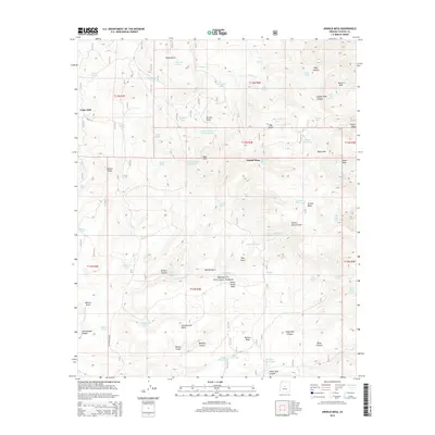 2014 Map of Arnold Mesa, 2014 Print