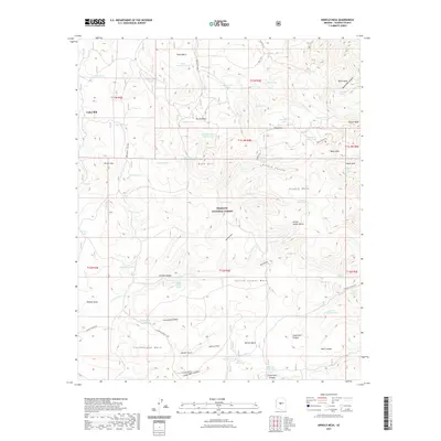 2021 Map of Arnold Mesa, 2021 Print
