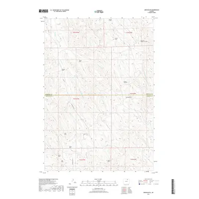 2017 Map of Arpan Butte, 2017 Print